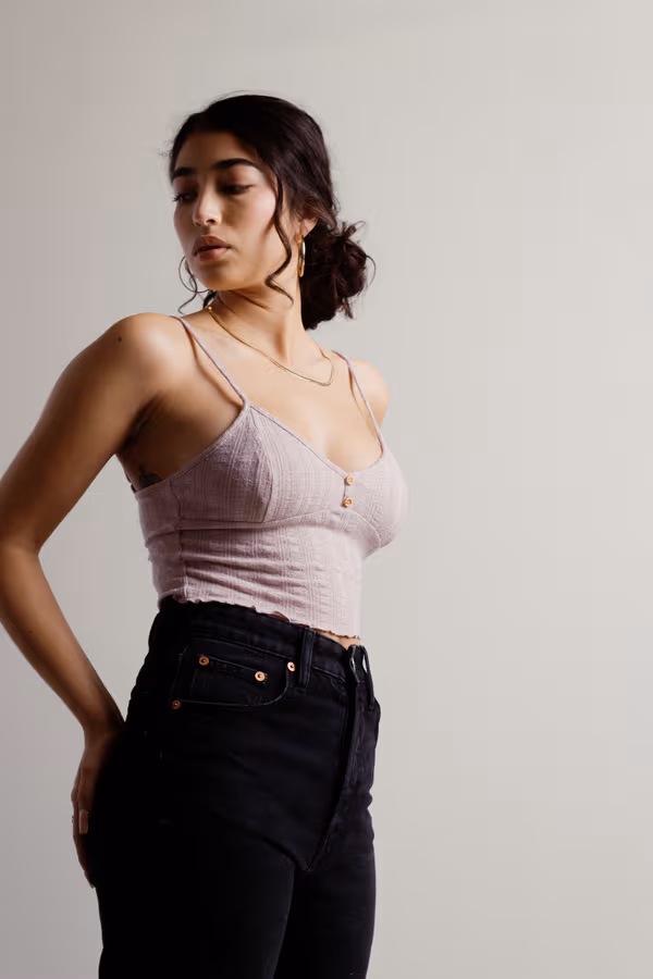 Quicksand Crop Top - Natural