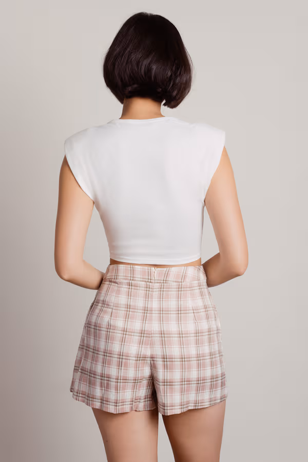 Forbidden Fruit Pleated Skort - Pink Multi