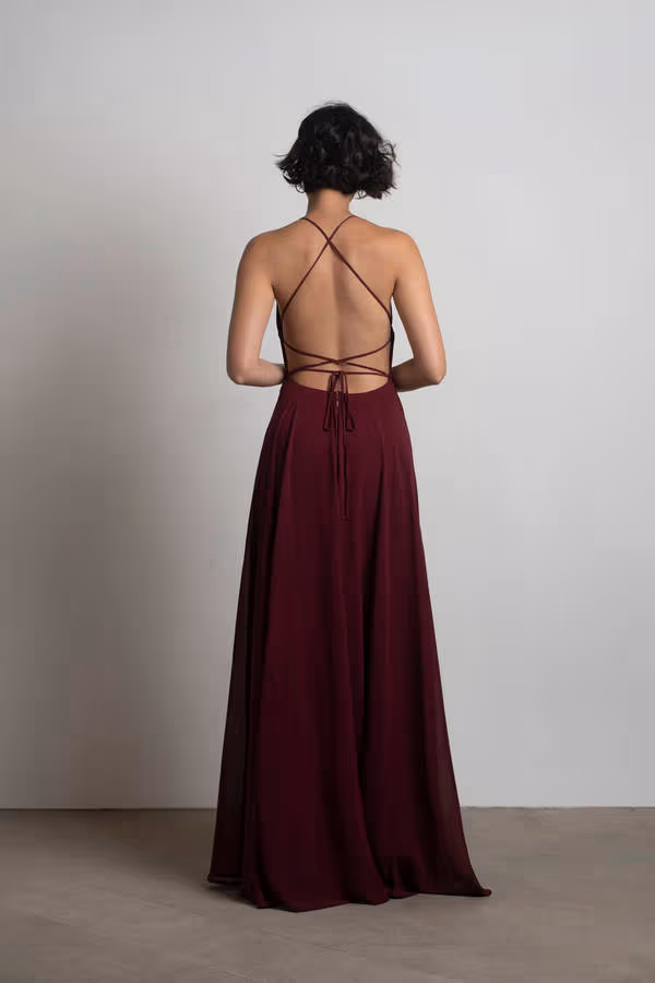 Last Touch Halter Cross Back Maxi Dress - Emerald