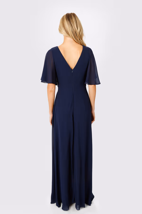 Come Closer To Me Butterfly Sleeve High Slit Maxi Dress - Sage