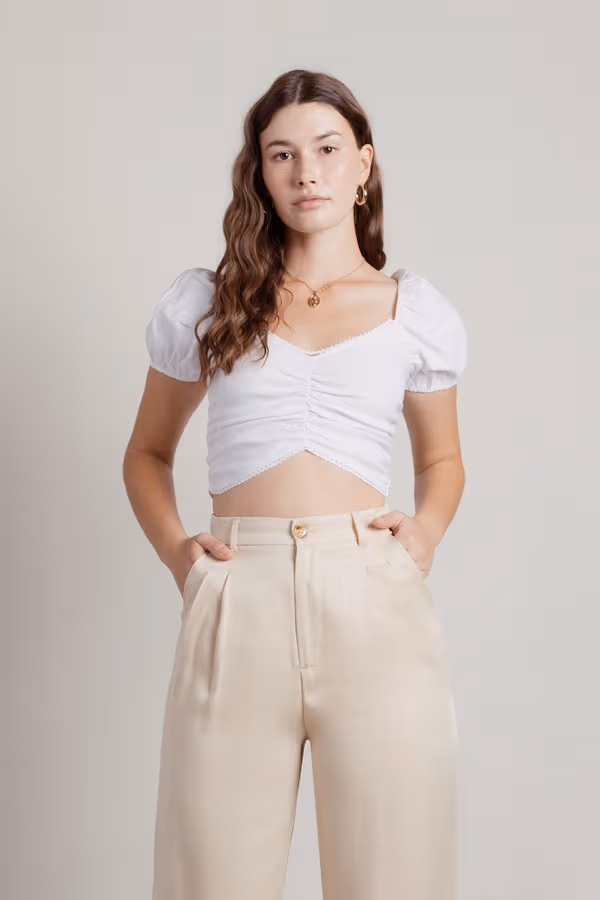 Mystical Love Crop Top - Ivory