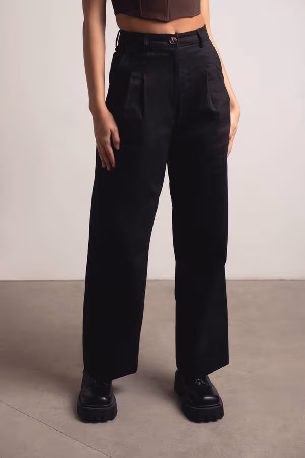 In My Eyes Wide Leg Pants - Beige