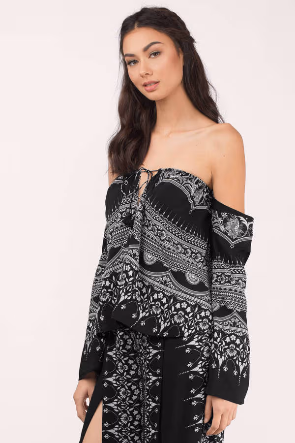 The Jetset Diaries Las Estrellas Crop Top - Estrellas Print