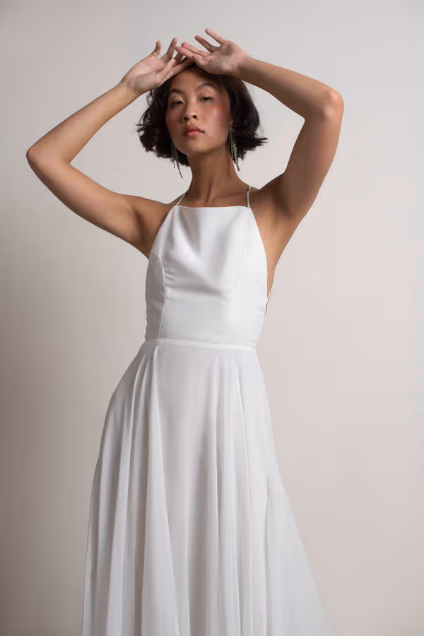 Last Touch Halter Cross Back Maxi Dress - Emerald