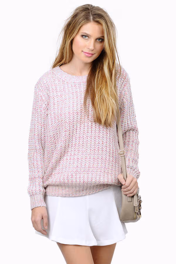 Paula Knit Sweater - Pink