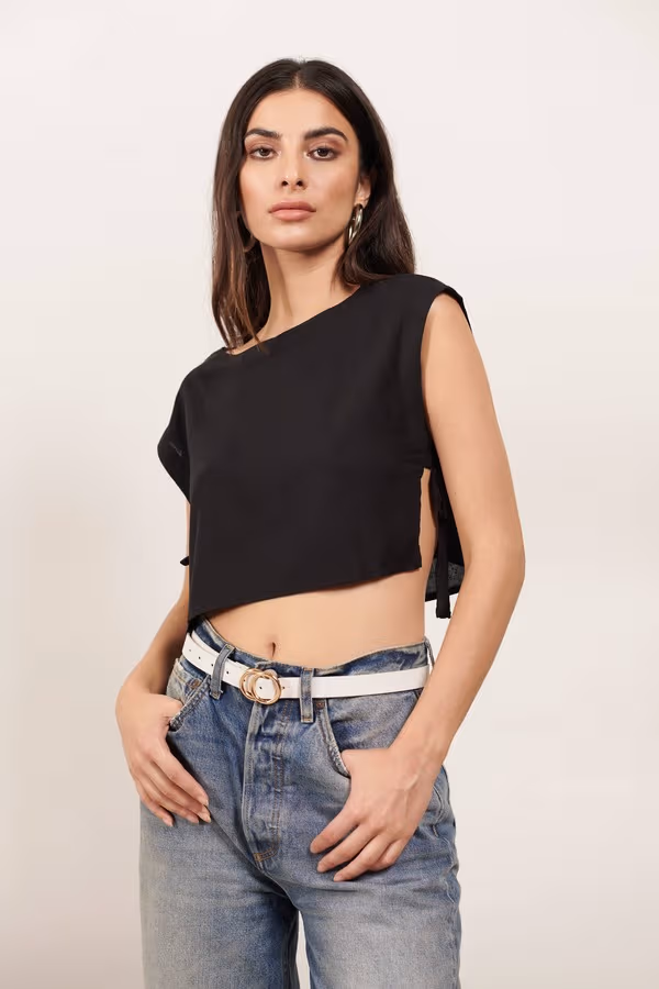 Unbothered Tank Top - Black