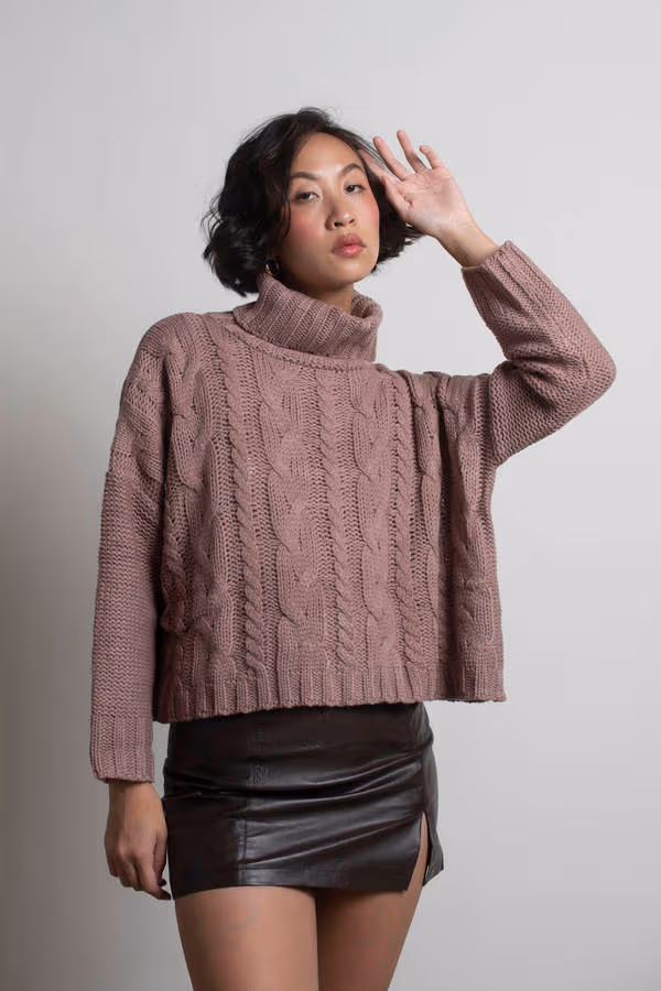 So Breezy Turtleneck Sweater - Ivory