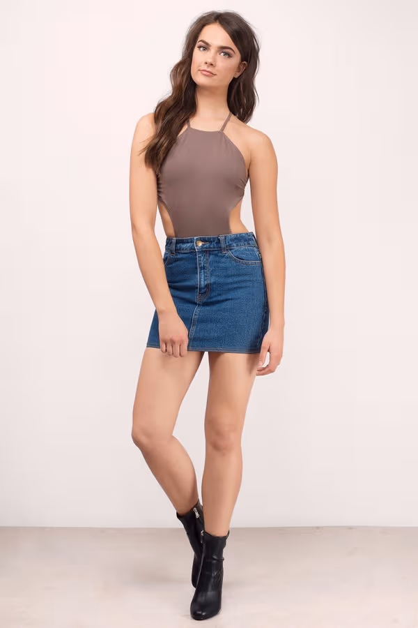 Frankie Backless Bodysuit - Black