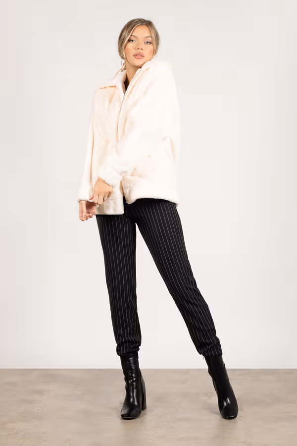 Foxy Faux Fur Jacket - Ivory