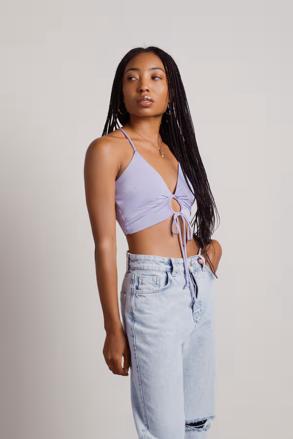 Drive To Malibu Crop Top - Red