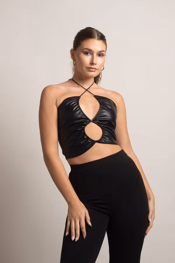 Haylie Crop Top - Black