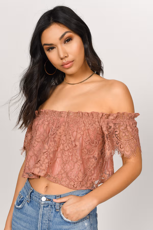 Riley Crop Top - Red