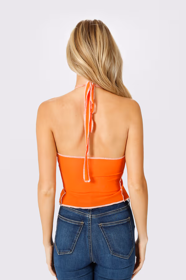 A Time Before Crop Top - Orange