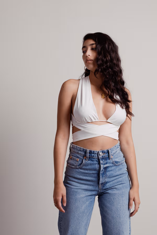 Ossia Crop Top - White