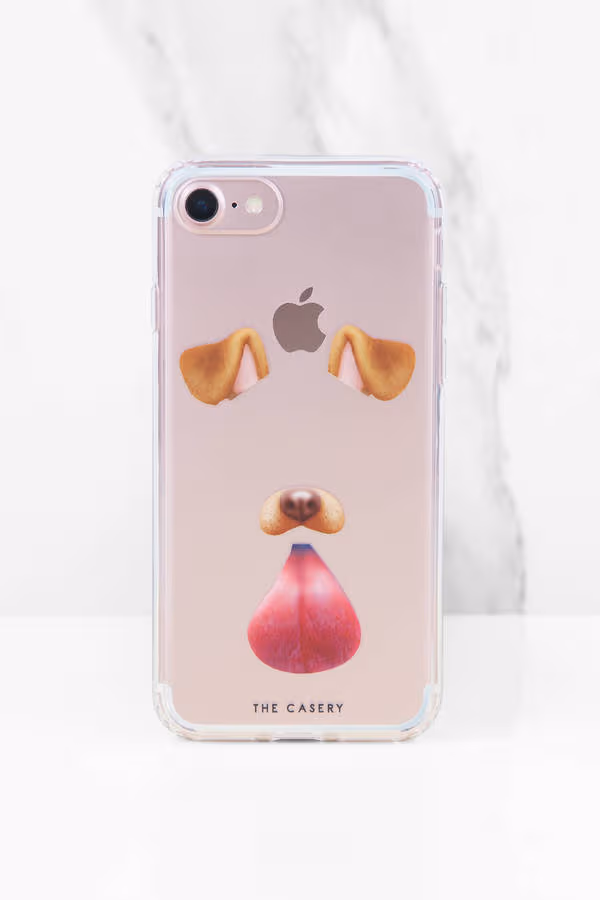 Dog Filter Iphone Case - Clear