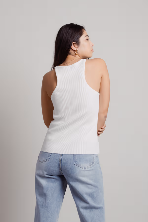 Amina Tank Top - White