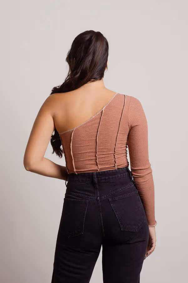 Kaylin Crop Top - Brick