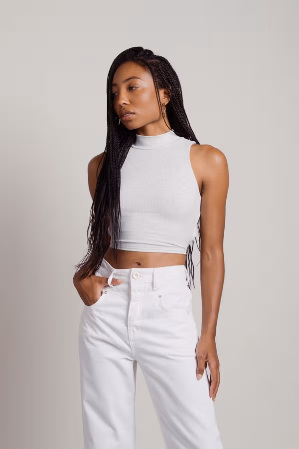 Lunachi Crop Top - Sage