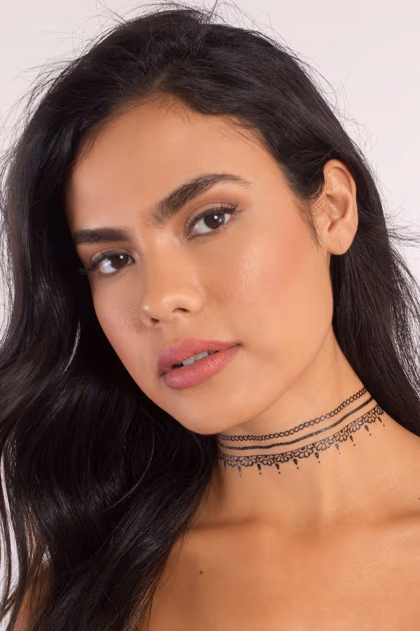 INKED by Dani The Indie Choker Temporary Tattoo - Black