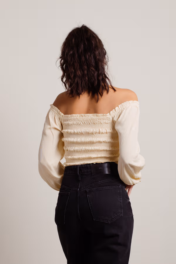 Aya Crop Top - Ivory