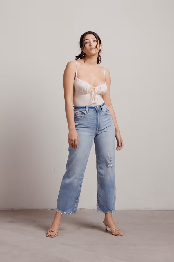 Gramercy Wide Leg Jeans - Light Wash
