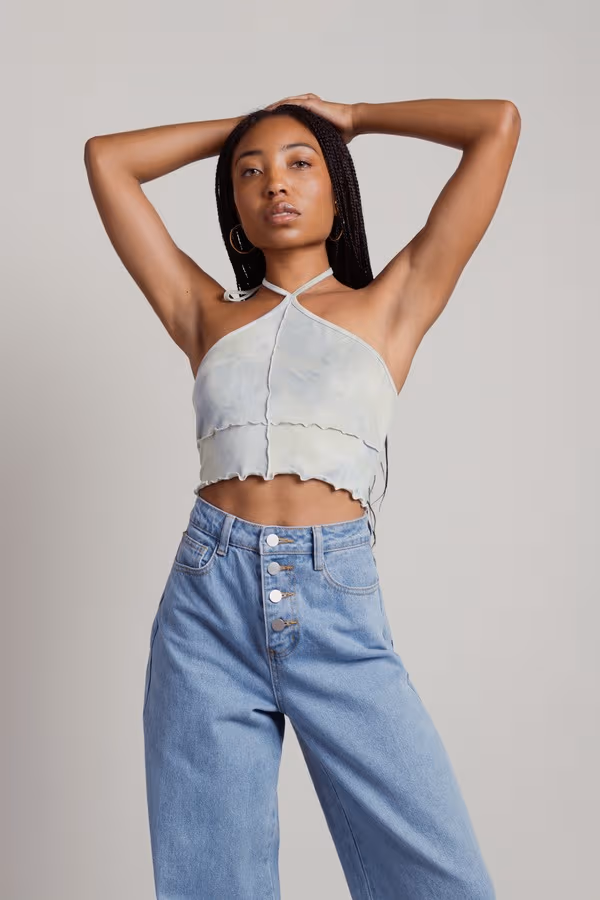 Momo Crop Top - Sage