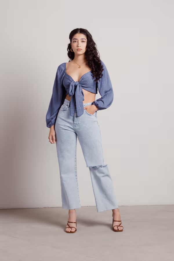 Move On Crop Top - Red Multi