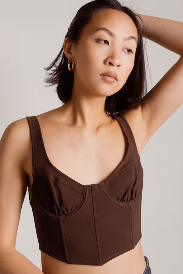 Rowen Corset Top - Black