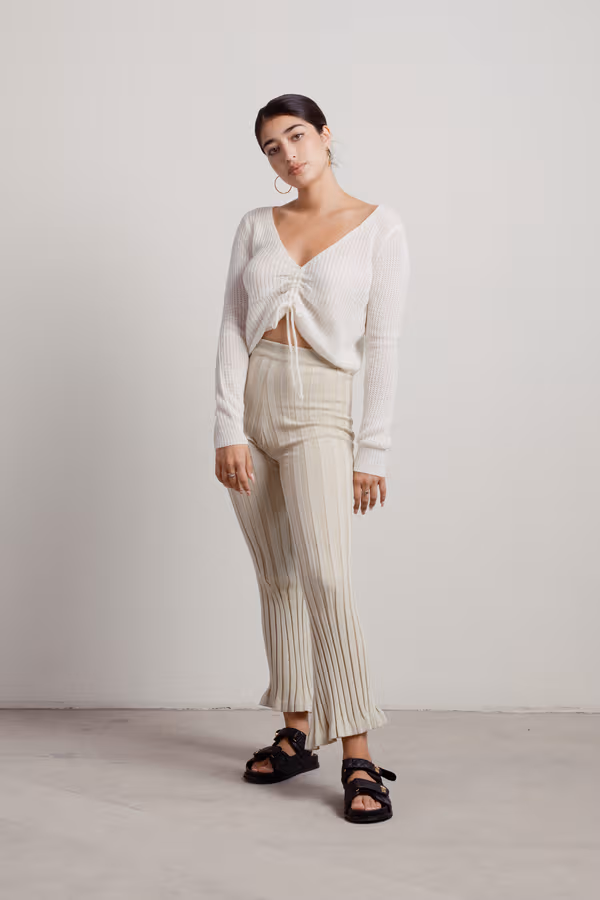 Megara Crop Top - Off White