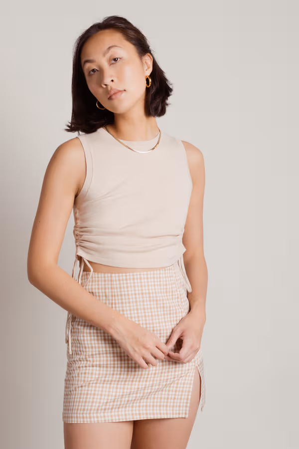 Just Go Tank Top - Tan