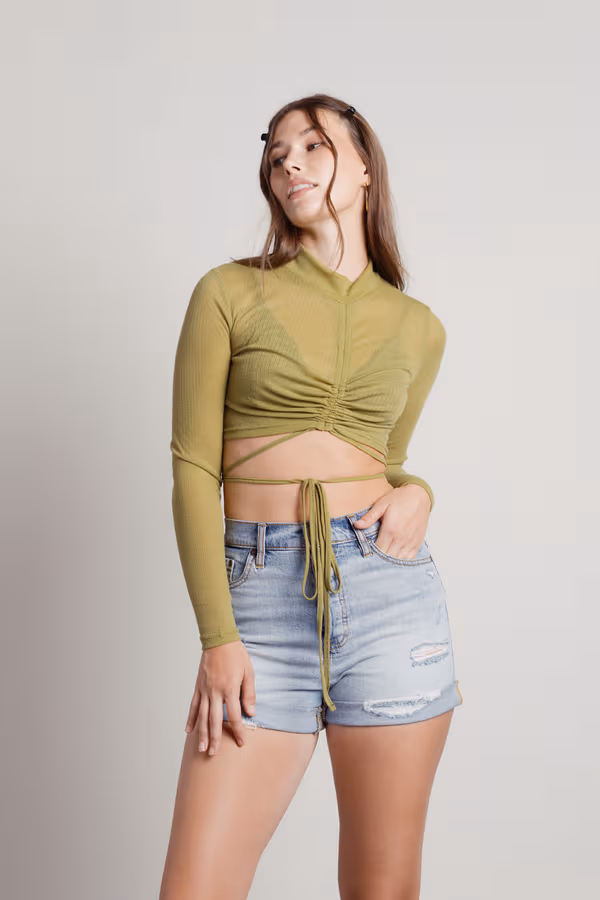 Helga Crop Top - Green