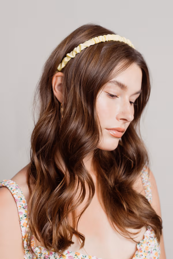 Candy Pop Ruched Headband - Green