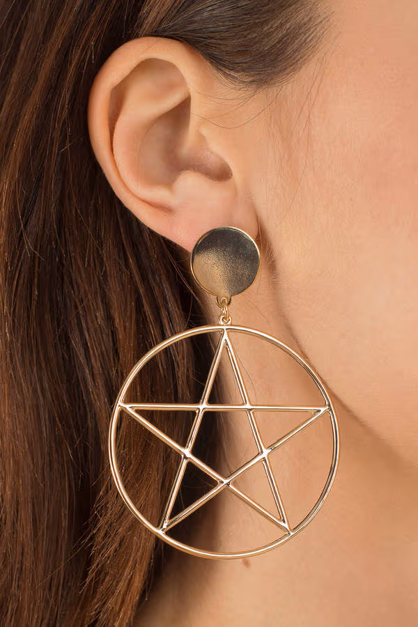 Wish Upon A Star Earrings - Gold