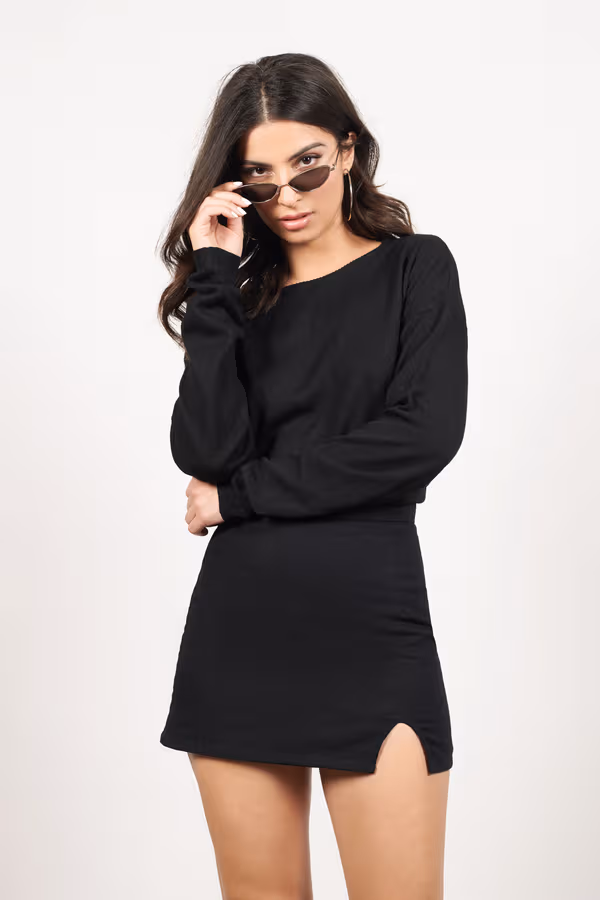 Twist It Open Back Mini Dress - Ivory