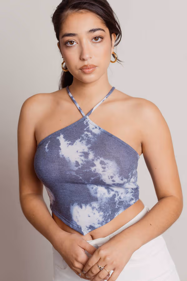 Look Over Here Crop Top - Rainbow