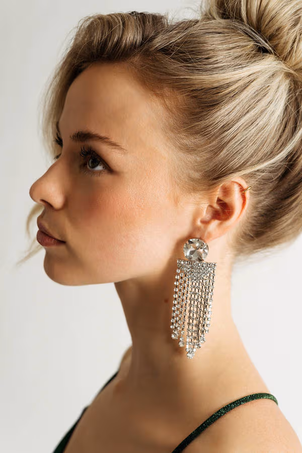 Carrying Your Love Tassel Earrings - Silver