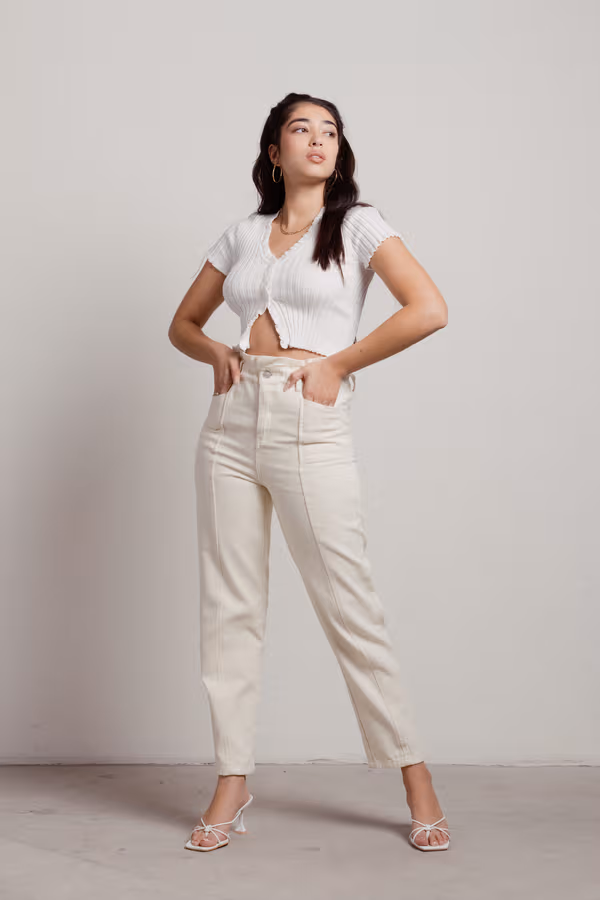 Feminine Touch Crop Top - Purple