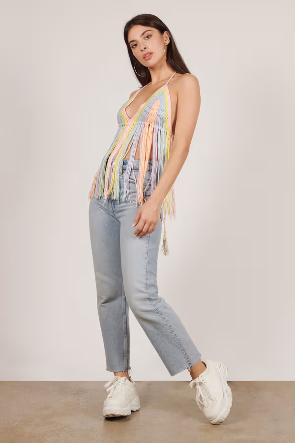 Purity Ring Crochet Top - Multi