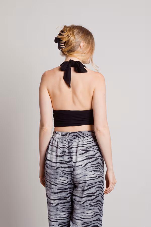Persephone Crop Top - Black