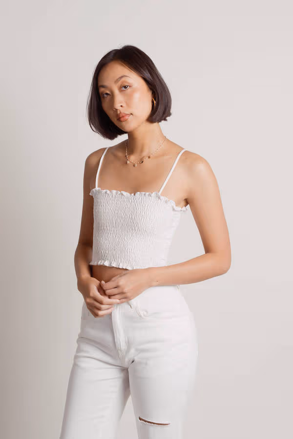 Care About Me Crop Top - Light Blue