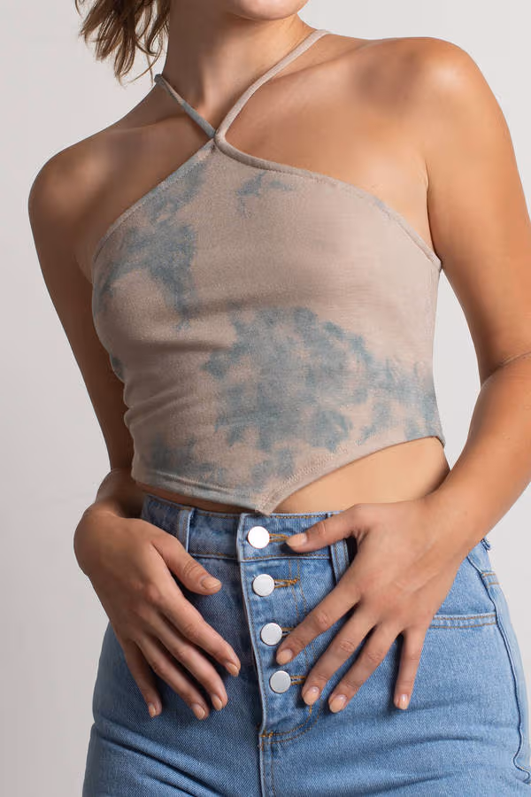 Look Over Here Crop Top - Rainbow