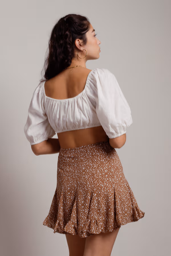 Leave Town Crop Top - Black