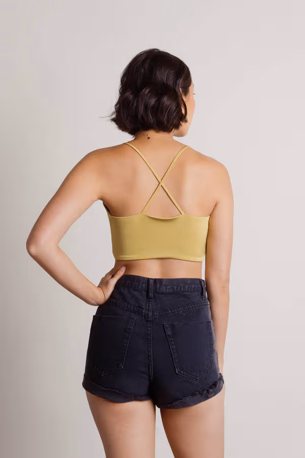 Drive To Malibu Crop Top - Red