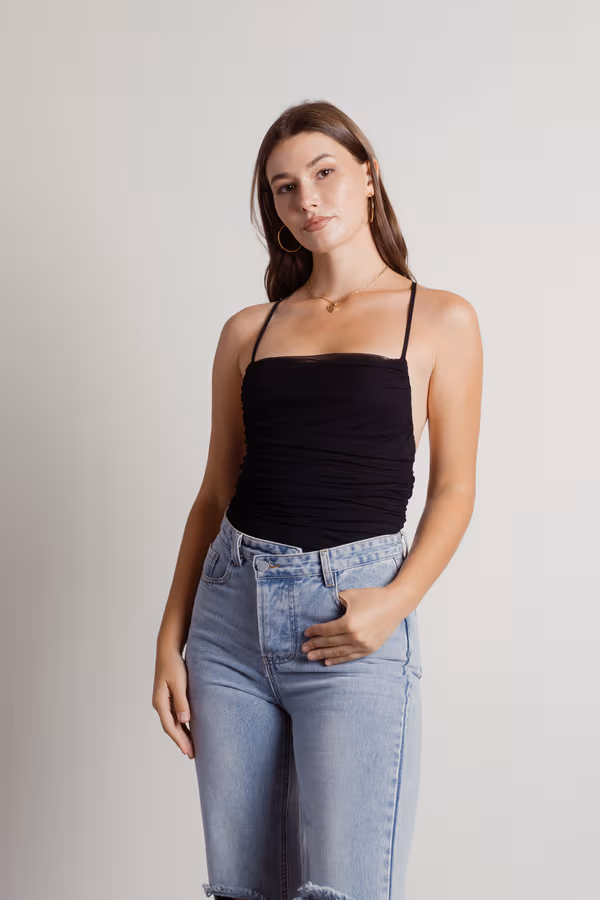 Kenzo Cross Back Bodysuit - Nude