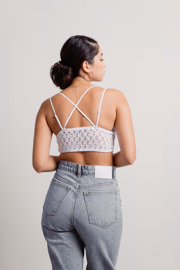 Free Spirit Lace Bralette - Black