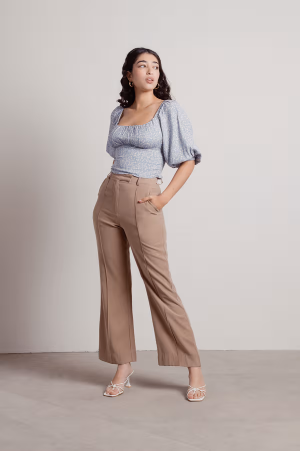 Miss Daisy Floral Blouse - Blue