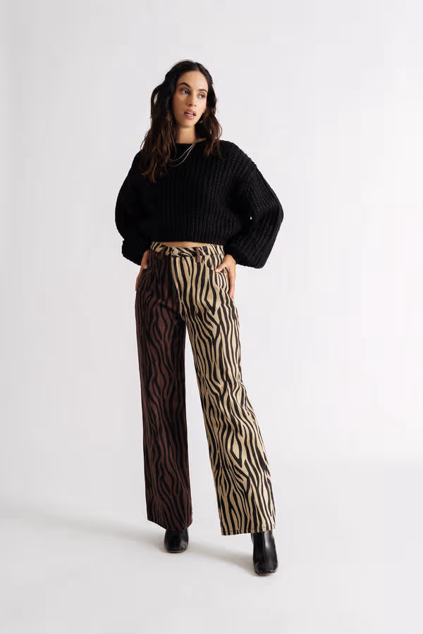 Ingram Pullover Cropped Sweater - Black