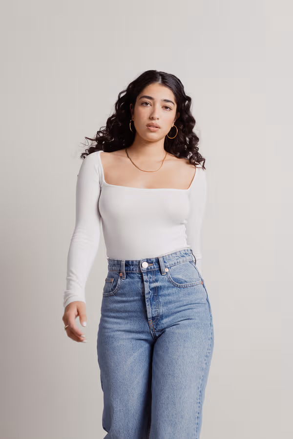 Right My Wrongs Long Sleeve Top - White