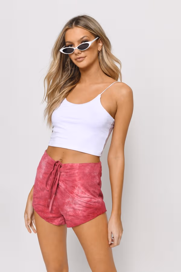 Sarah Tie Dye Shorts - Pink
