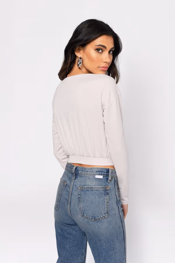 Wrap City Crop Top - Ivory